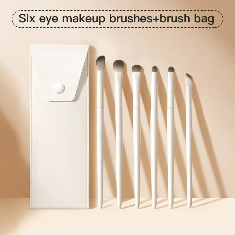 Blushimmer eye makeup brush set for beginners with professional brushes, including eyebrow, crease, and detail cosmetic brushes.