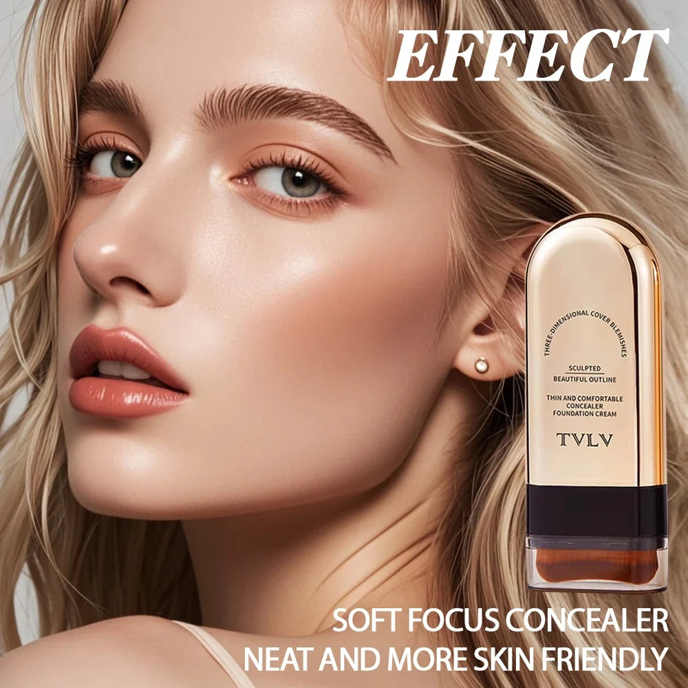 Blushimmer TVLV Skin Tint Stick with lightweight, waterproof concealer and face contour makeup in a sleek cream stick.