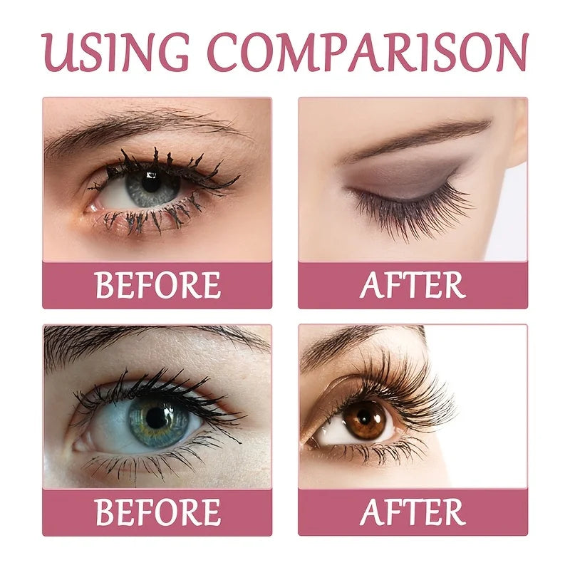 Blushimmer curved eyelash brush tool with precision comb for separating and styling eyelashes, grooming accessory for a natural look