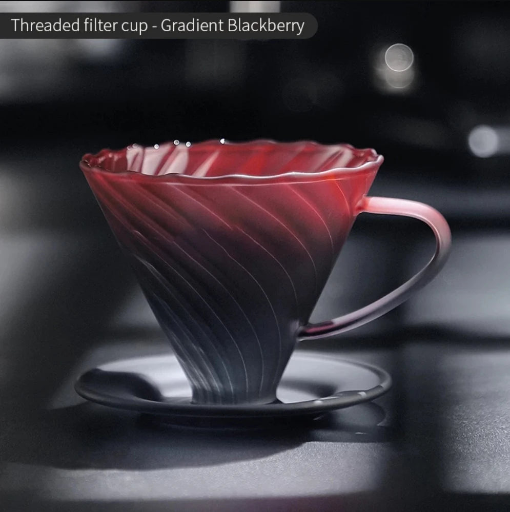 Hand Brewed Coffee Maker Coffee Filter Sharing Pot Set Borosilicate Glass Dripper Set Coffee Server with V02 Coffee Filter