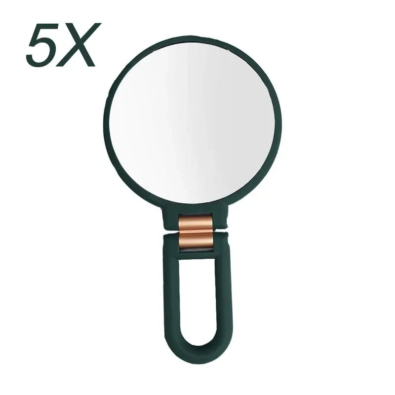 Blushimmer pocket magnifying makeup mirror with foldable design, small compact for precise beauty application.