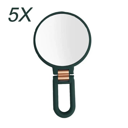 Blushimmer pocket magnifying makeup mirror with foldable design, small compact for precise beauty application.