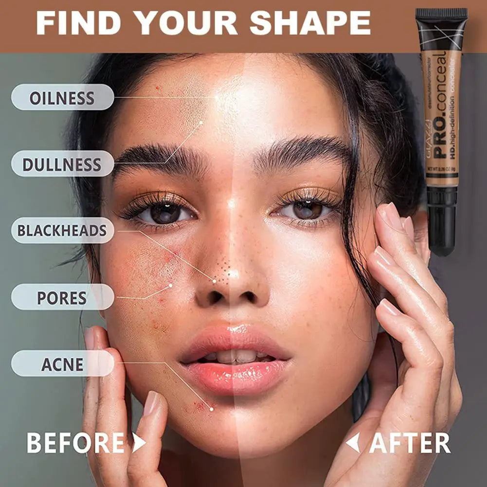 Blushimmer matte nude liquid foundation with concealer for oil control, full coverage, and brightened, smooth facial makeup.