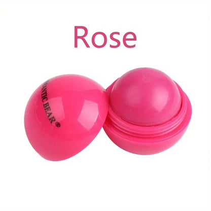 Blushimmer cute ball-shaped lip balm featuring hydrating, soothing formula and non-stick cup design for long-lasting lip plumping.