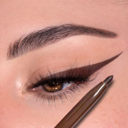Blushimmer waterproof black brown eyeliner gel pencil with matte finish, ultra-fine tip, quick-drying, non-smudge makeup for eyes