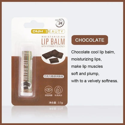 Blushimmer 18-style fruit lip balm and lip gloss in clear, moisturizing, hydrating formula with anti-wrinkle and long-lasting shine.