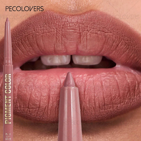 Blushimmer 2-in-1 waterproof matte lip liner and gloss, non-stick lipstick for beginners, with natural lip color application.
