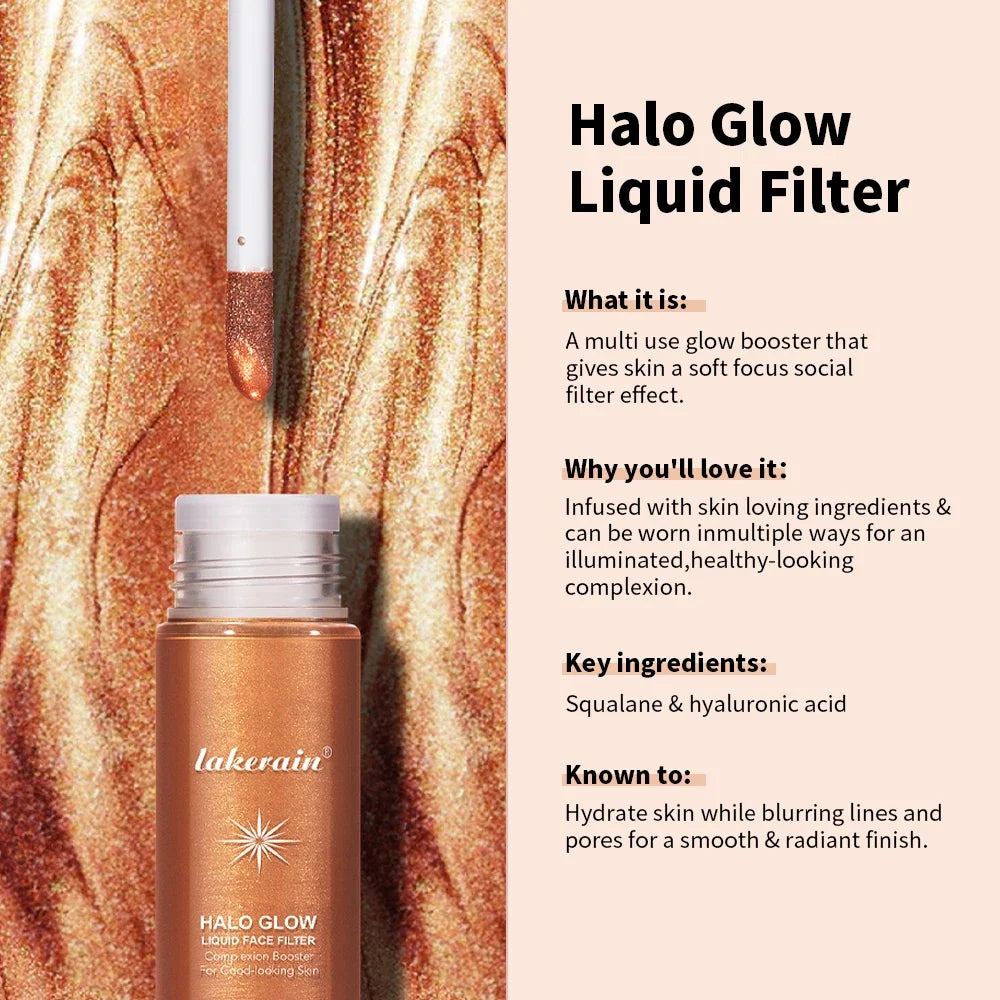 Blushimmer liquid bronzer and facial highlighter with a moisturizing, soothing formula for long-lasting contour and glow on the face.