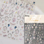 Brown 5D Japanese Kawaii Bear nail art sticker from Blushimmer, self-adhesive cartoon animal decal for DIY nail decoration.