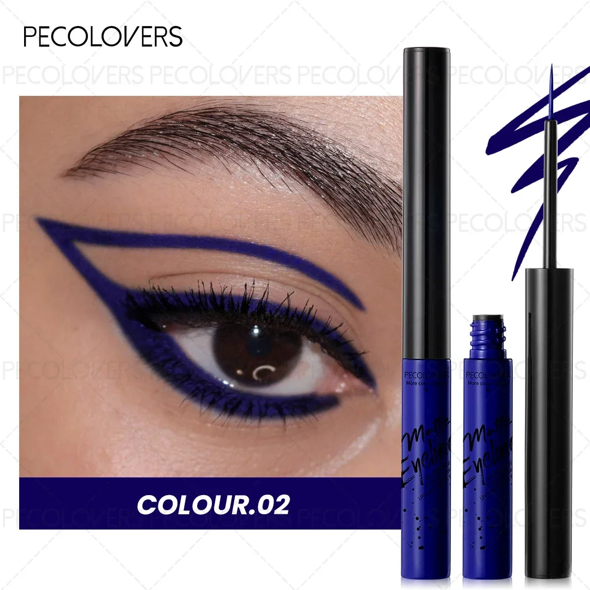 Blushimmer colorful liquid waterproof eyeliner with precise tip, high pigment, quick dry finish, ideal for holiday parties