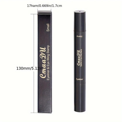 Black Wing Stamp Liquid Eyeliner by Blushimmer, waterproof and smudge-proof, with precise wing stamp and applicator for bold eye looks.