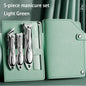 Manicure Set Personal Care Nail Clipper Kit 5 Pieces Nail Clipper Set Grooming Kit Gift for Relatives Friends Families Travel