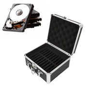 2.5in Hard Drive Storage Box Convenient Handle 20 Bays Hard Drive Case Aluminum Alloy Security Lock Double  for Home