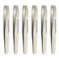 Blushimmer premium round head tweezers for eyebrow and facial hair removal, with seamless clips for precise short hair grooming.