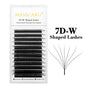 Masscaku 12 Lines premium mink 3D to 6D false eyelash extensions by Blushimmer, soft, natural individual lash strip on a white background.