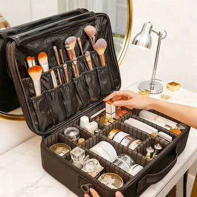 New Oxford Makeup Bag For Women Professional Large Capacity  Travel Cosmetic Case Waterproof Manicure Makeup Toolbox