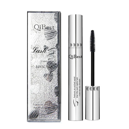 Blushimmer 4D Silk Fiber Waterproof Mascara with thickening and lengthening black lashes, ideal for eyelash extension makeup.