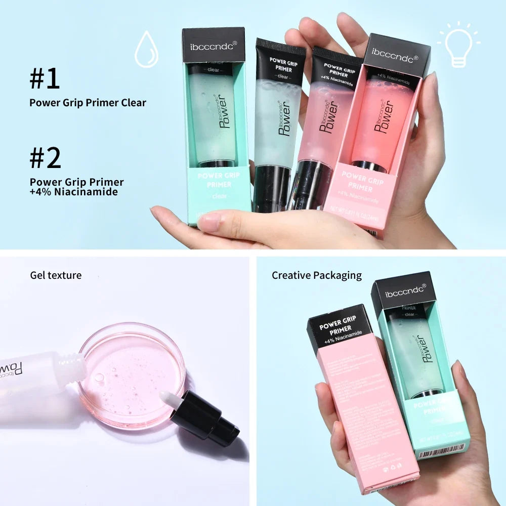 Blushimmer 24ml Power Grip Primer gel, hydrating face primer for smoothing skin, gripping makeup, and minimizing pores.