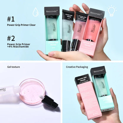 Blushimmer 24ml Power Grip Primer gel, hydrating face primer for smoothing skin, gripping makeup, and minimizing pores.