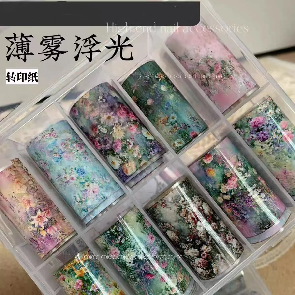 10Rolls Plaid Thousand-Bird Bow  Stars Nail Foils Transfer Paper  Nail Art Stickers  Manicure Set Decal  Nails Decoration