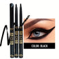 3Pcs Waterproof & Sweat-Proof Black Eyeliner Pencil Combined Lasting Smudge-Proof Bold Eye Makeup Easy Glide Formula for Perfe