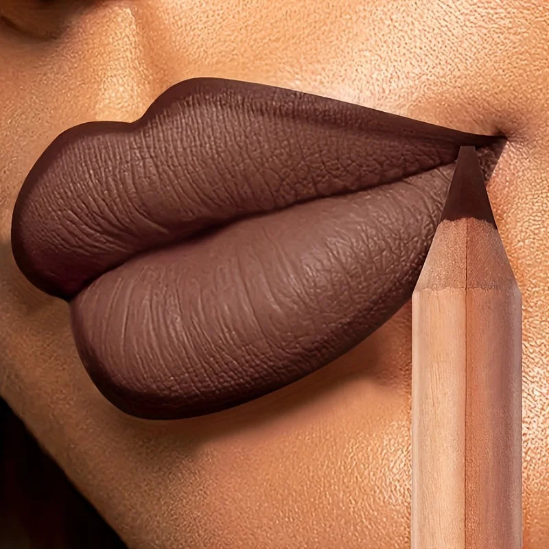 Blushimmer Pudaier Lip Contour 2.0 matte lip liner with sharpener, long-lasting, easy to apply for a flawless finish.