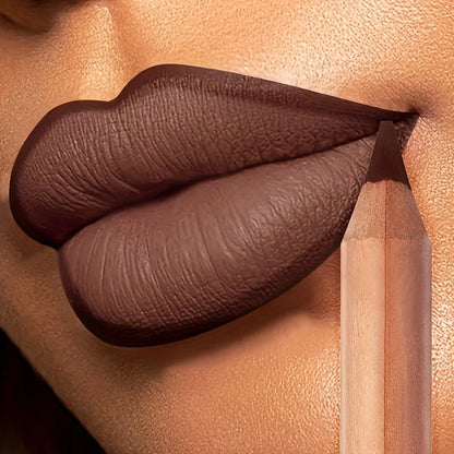 Blushimmer Pudaier Lip Contour 2.0 matte lip liner with sharpener, long-lasting, easy to apply for a flawless finish.