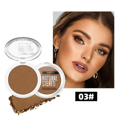 QIBEST Cream Contour Palette Dark Bronzing Powder Charlotte Makeup For Face Highlighter Bronzer Long-Lasting Concealer Cosmetics