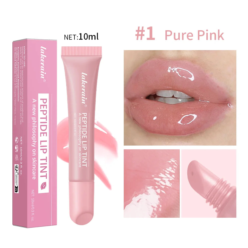 Lakerain Lip Moisturizing Glaze Balm 2 IN 1 Lip Gloss Lasting Moisturizer Makeup Mirror Mild Repair Skin Cream Glazing Lipgloss