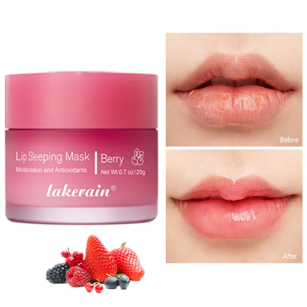 Blushimmer Laneige Makeup Lips Sleeping Hydrated Balm and nourishing lip mask, showing the moisturizing balm jar with product inside.