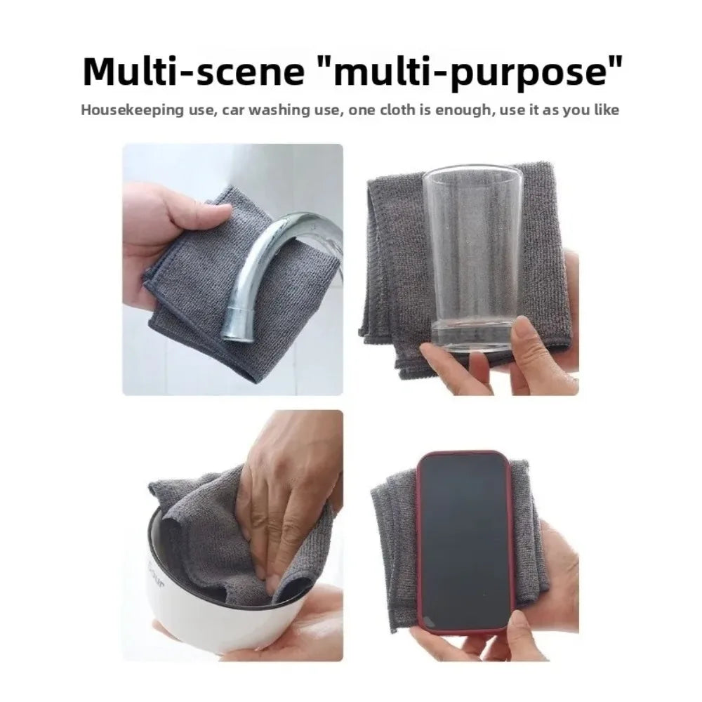 5/10/20 Item 5: Kitchen Towels, Ultra-fine Fiber Light Gray Cleaning Cloth Set, Soft and stain-resistant fabric