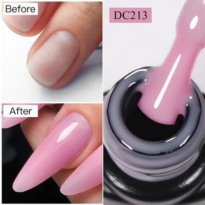 Blushimmer MTSSII 7ml clear nude pink red gel nail polish with quick extension and building nail art gel for professional manicures