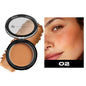 Blushimmer silky matte bronzer and contour powder palette with 3D face shaping and nose shadow makeup for long-lasting contouring.