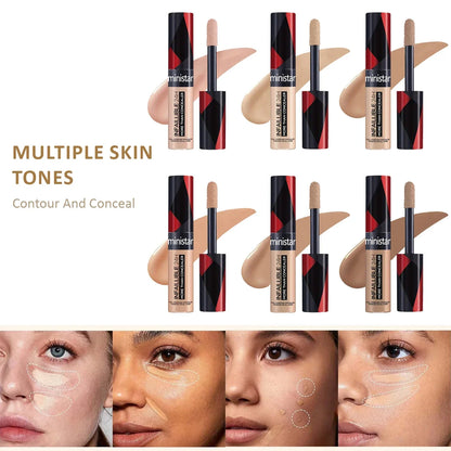 Blushimmer full coverage waterproof concealer tube, sweat-proof and stain-resistant, designed for flawless, durable skin makeup.