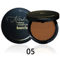 Blushimmer dark skin bronze powder foundation and concealer palette with 6 shades for 3D highlighting and oil control makeup application