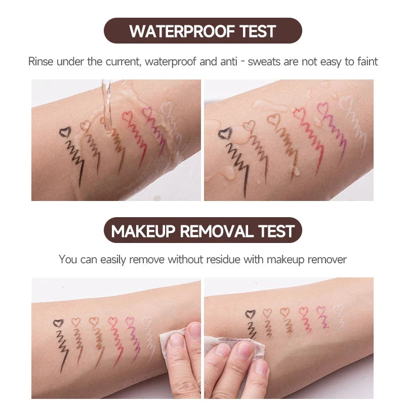 Blushimmer waterproof matte eyeliner pen with quick dry, long-lasting formula and smooth application for versatile eye makeup.