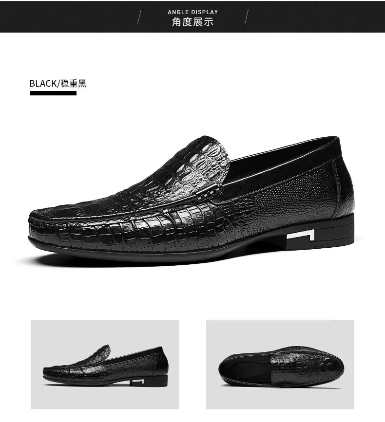 Mens Slip on Shoes Man Moccasins Men's Loafers Genuine Leather Summer Shoes Men Loafer Flats Driving  Shoes Formal 2024