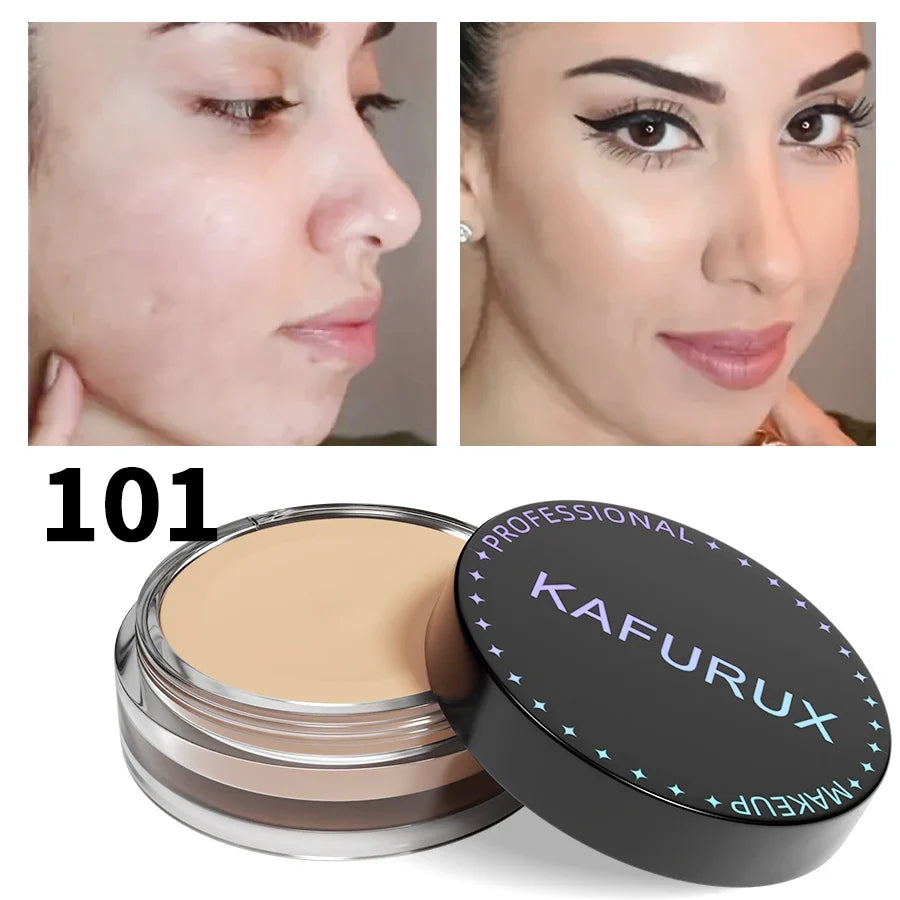 Blushimmer 9-color high coverage concealer with waterproof formula for dark circles, freckles, and face makeup application.