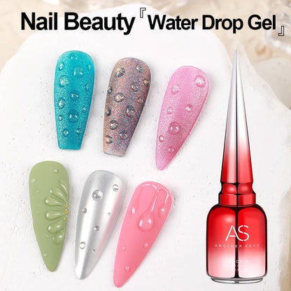 Blushimmer AS 15ml transfer foil gel nail polish with star sticker design, fast-drying UV and LED soak-off gel for nail art.