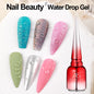 Blushimmer AS 15ml transfer foil gel nail polish with star sticker design, fast-drying UV and LED soak-off gel for nail art.
