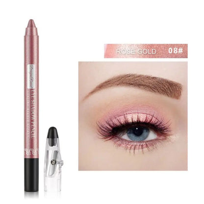 Eyeshadow Pen, Eyeliner Pen, Eyeshadow Stick, Under-Eye Shadow Pen, Pearlescent Eyeshadow Pen with Sharpener, Foam Pen, Single-Color Eyeshadow Pen, Pearlescent Under-Eye Shadow, Highlighter, Smudge-Proof