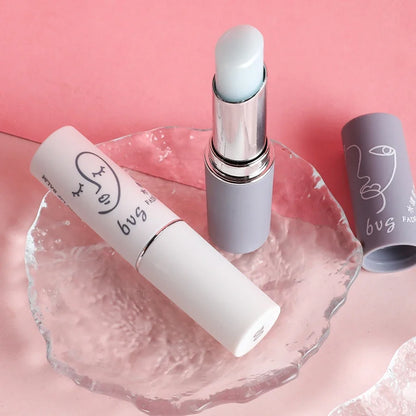 Blushimmer moisturizing repair lip balm with long-lasting, nourishing, anti-cracking, and waterproof formula on smooth lips.