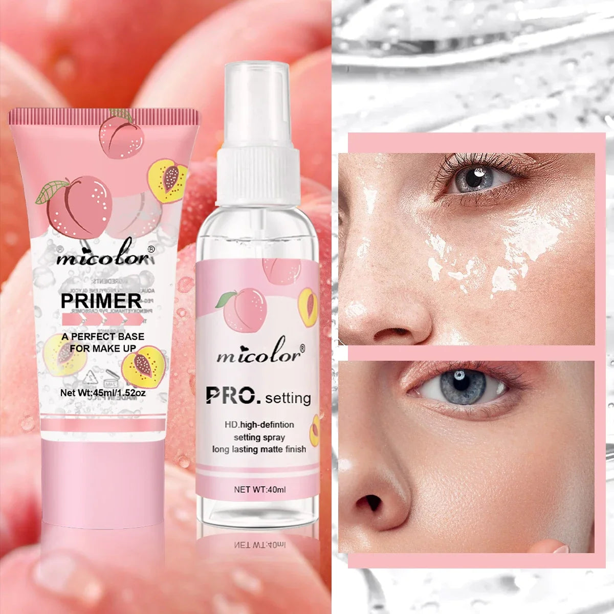 Blushimmer transparent jelly primer makeup base in 45ml container, long-lasting pre-makeup cream with color rendering and holding properties