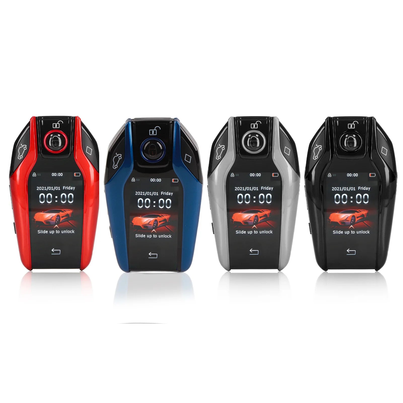 Car Smart Key, Universal TK800+ LCD Touch Screen Smart Key Remote Keyless Entry for All Start Stop Engine Button Models