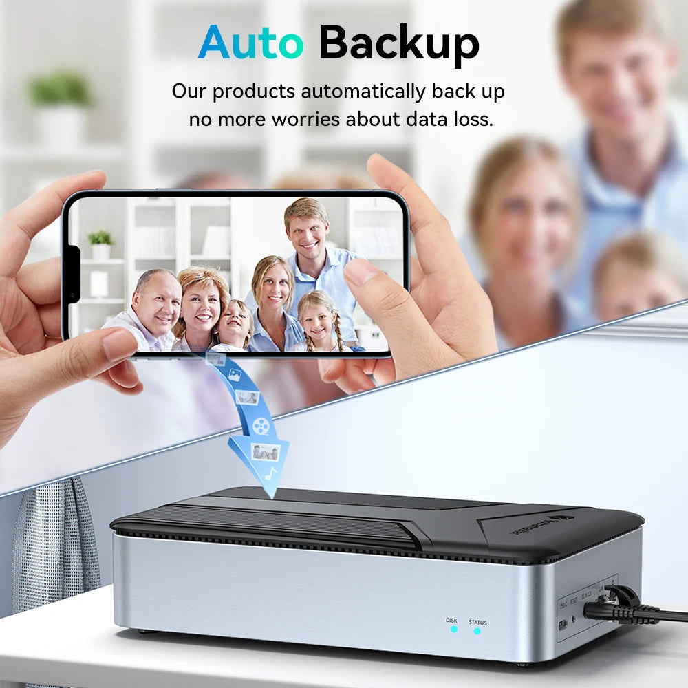 Yottamaster Networkable Private Cloud NAS Enclosure for 2.5 /3.5 "SATA HDD SSD Network Attached Storage Personal Private Cloud