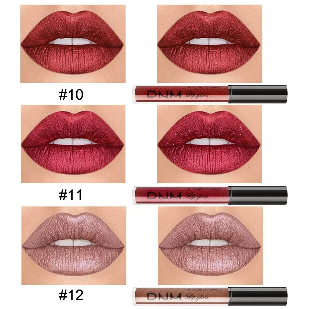 Set of four Blushimmer liquid lipsticks in black, blue, purple, and green with matte finishes and nude lip tint stain makeup