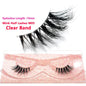 Blushimmer 3D Mink Fluffy Half False Eyelashes with soft, lightweight clear band, natural short eye strip lash extension.