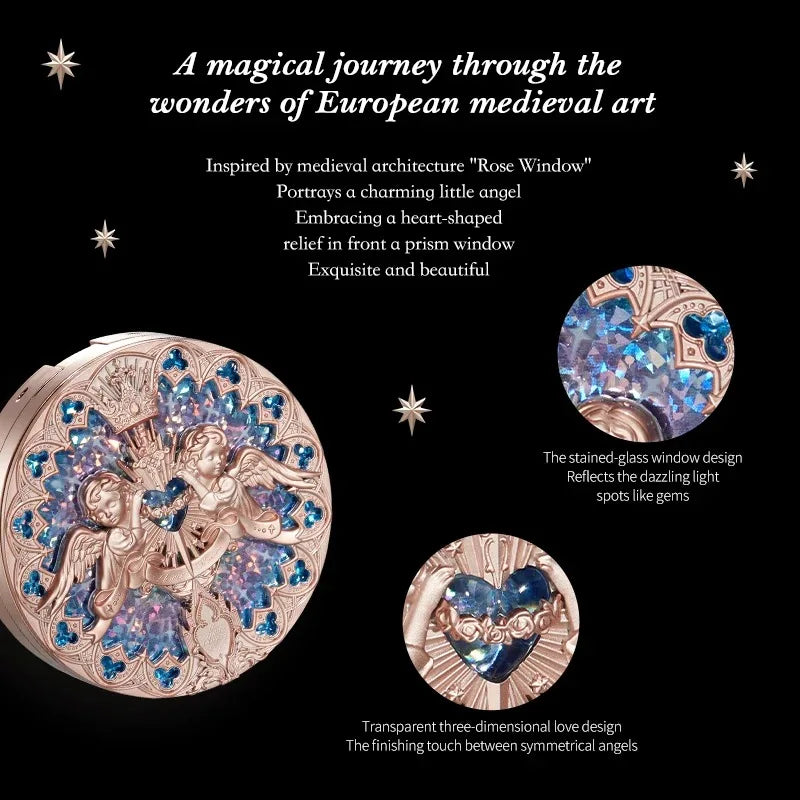 Blushimmer The Flower Knows Little Angel Collection face powder palette with highlight, contour, and illuminating shades in a compact 8g/0.3oz.
