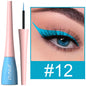 Matte dark green liquid eyeliner pencil by Blushimmer, waterproof, ultra-thin, quick-drying eye makeup for long-lasting color.