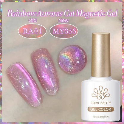 Blushimmer BORN PRETTY 117 Colors Cat Magnetic Gel Nail Polish 10ml jar with vibrant semi-permanent nail varnish for stunning manicures.